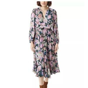 Sam Edelman Pink Floral Midi Dress